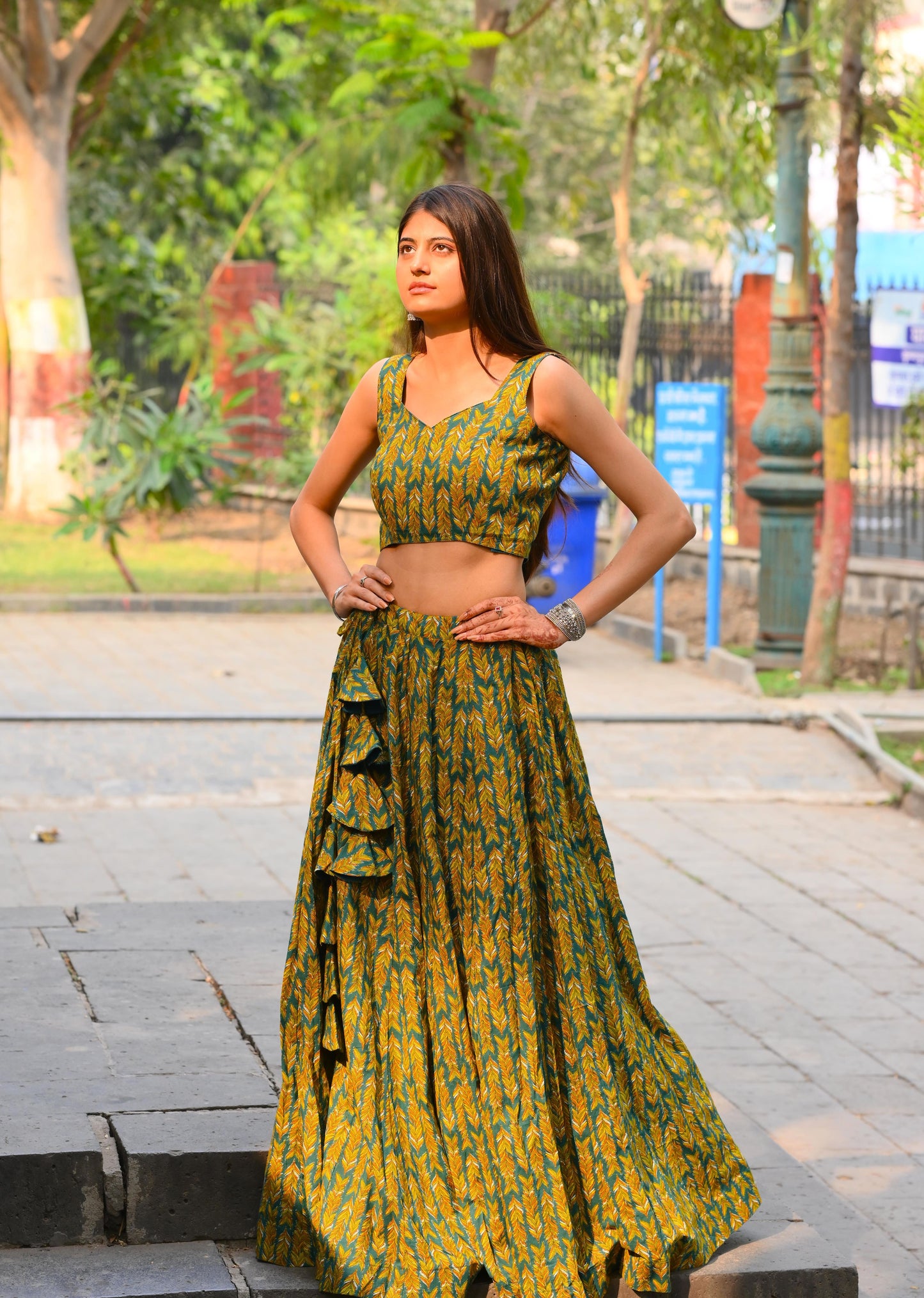 Padmavati Emerald Green Lehenga Set