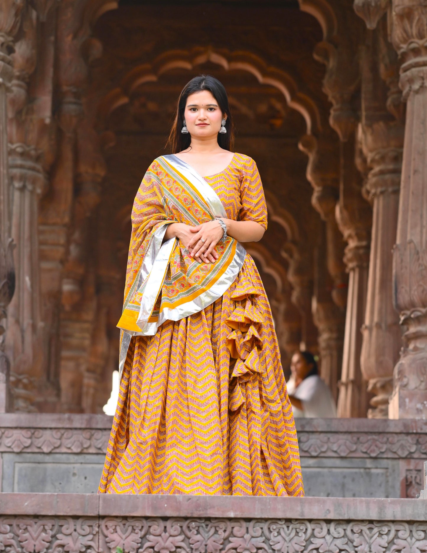 Golden Sand Yellow Lehenga Set