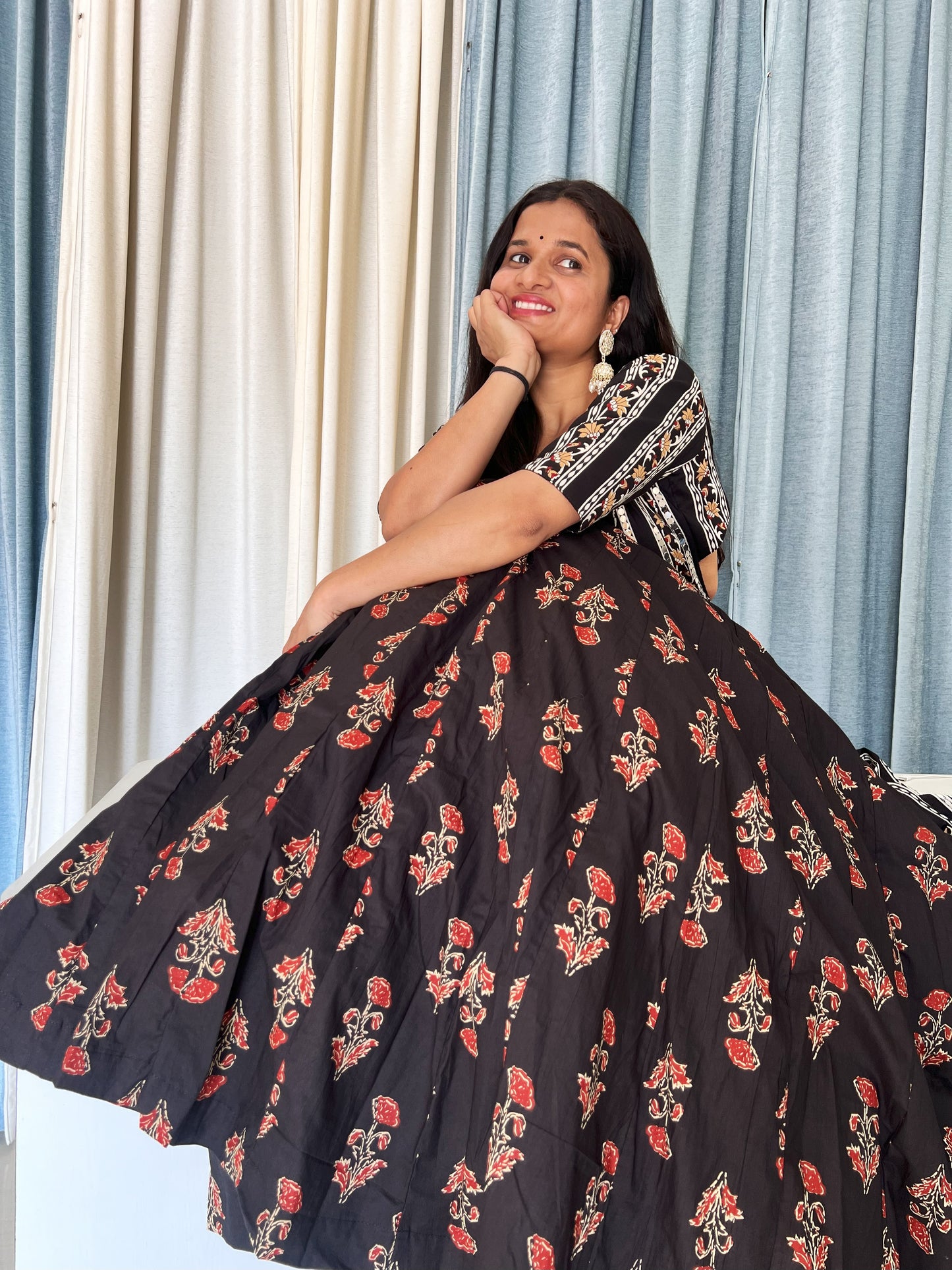 Midnight Black Lehenga Set